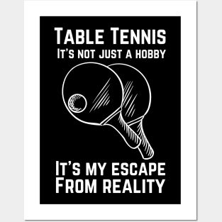 Table Tennis Ping Pong Player Lover Posters and Art